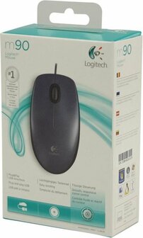 Logitech M90 Muis bedraad Zwart