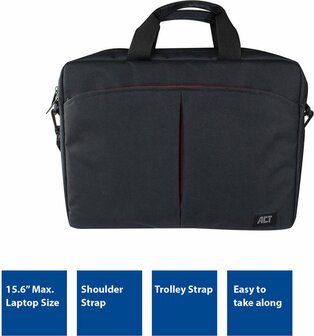 ACT AC8505 Laptoptas 16.1inch Zwart